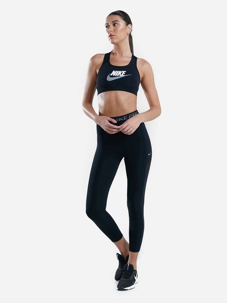Спортивний топ жіночий Nike W Nk Df Swsh Cb Futura Gx Bra (DM0579-010), L, WHS, 40% - 50%, 1-2 дні