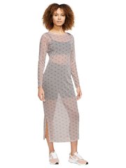 Nike Summer Evening Long Sleeve Midi Dress Gray Print (DV8249-292), L, WHS, > 50%, 1-2 дня