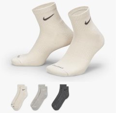 Носки Nike Everyday Plus Cushioned Training Ankle Socks (3 Pairs) (SX6890-991), 38-42, WHS, 30% - 40%, 1-2 дня