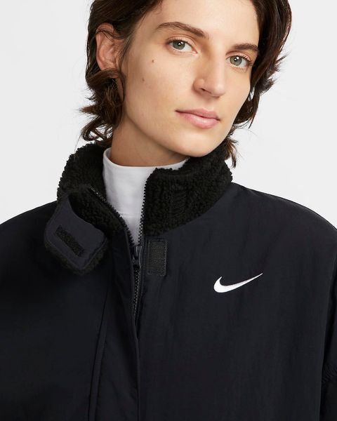 Куртка жіноча Nike Sportswear Essential Women's Woven Fleece-Lined (DQ6846-010), XS, WHS, 40% - 50%, 1-2 дні