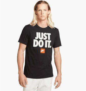 Футболка чоловіча Nike Sportswear Just Do It Verbiage (DZ2989-010), XL, OFC, 40% - 50%, 1-2 дні