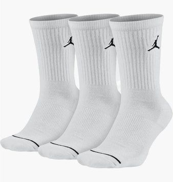 Носки Nike U J Ed Cush Poly Crew 3Pr 144 (DX9632-100), 38-42, OFC, 40% - 50%, 1-2 дня