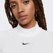 Фотография Футболка женская Nike Essntl Rib Mock Ss Top (DV7958-100) 4 из 5 | SPORTKINGDOM