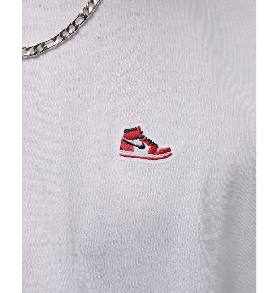 Футболка чоловіча Jordan Brand Sneaker Patch (HJ2326-100), L, OFC, < 10%, 1-2 дні