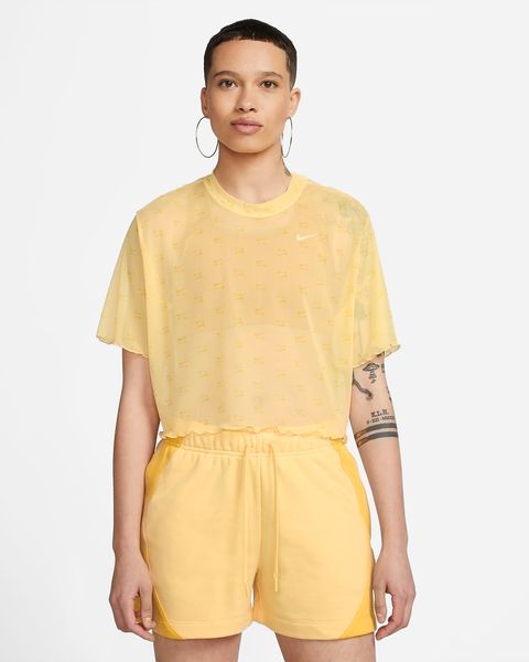 Футболка жіноча Nike Air Women's Printed Mesh Short-Sleeve Crop Top. (DV8245-795), L, WHS, 40% - 50%, 1-2 дні