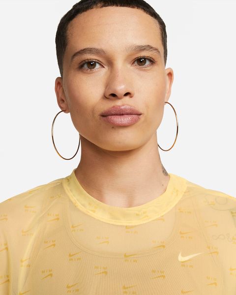 Футболка женская Nike Air Women's Printed Mesh Short-Sleeve Crop Top. (DV8245-795), L, WHS, 30% - 40%, 1-2 дня