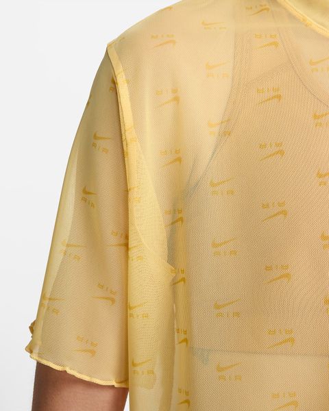 Футболка женская Nike Air Women's Printed Mesh Short-Sleeve Crop Top. (DV8245-795), L, WHS, 30% - 40%, 1-2 дня