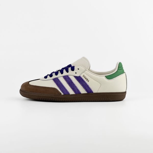 Кроссовки женские Adidas Samba Og White Purple (ID8349), 36.5, WHS, 10% - 20%, 1-2 дня