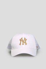 Кепка 47 Brand Mlb New York Yankees Branson Metallic (B-BRMTL17CTP-WH), One Size, WHS, 1-2 дня