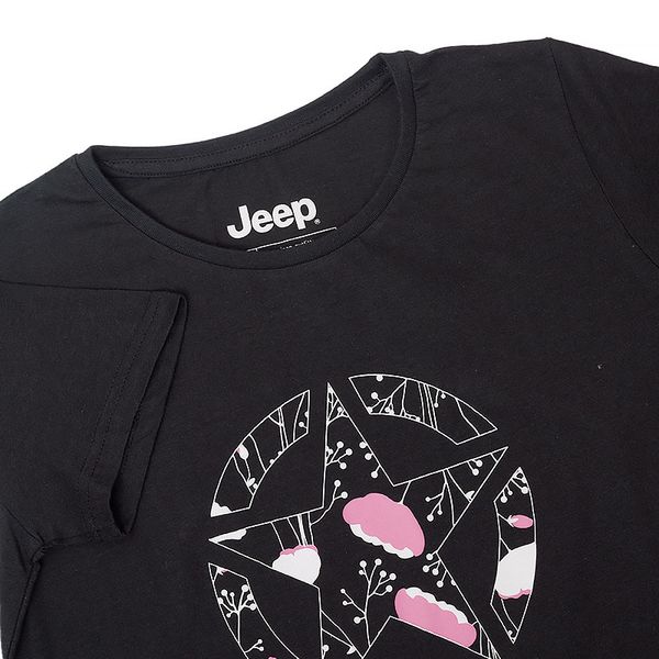 Футболка женская Jeep T-Shirt Star Botanical Print J22w (O102614-B000), S, WHS, 1-2 дня