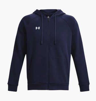Кофта чоловіча Under Armour Rival Fleece Fz Blue (1379767-410), LG, OFC, 20% - 30%, 1-2 дні