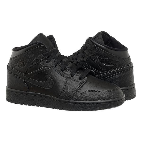 Кросівки жіночі Jordan 1 Mid (Gs) Black (554725-091), 39, OFC, 30% - 40%, 1-2 дні