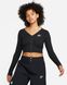Фотография Кофта женские Nike Sportswear Women's Ribbed Long-Sleeve Top (FJ5220-010) 1 из 5 | SPORTKINGDOM
