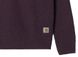 Фотографія Кофта чоловічі Carhartt Anglistic Sweater (I010977-SPECKLED-DARK-PLUM) 2 з 2 | SPORTKINGDOM