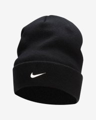 Шапка Nike Peak Standard Cuff Metal Swoosh Beanie (FB6527-010), One Size, WHS, 30% - 40%, 1-2 дня