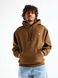 Фотография Кофта мужские Carhartt Hooded American Script Sweat Lumber (I028279-1ZDXX) 1 из 3 | SPORTKINGDOM