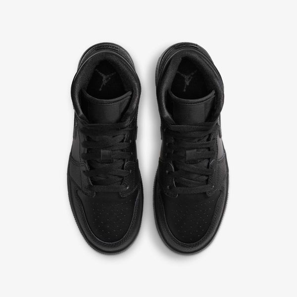 Кросівки жіночі Jordan 1 Mid (Gs) Black (554725-091), 35.5, WHS