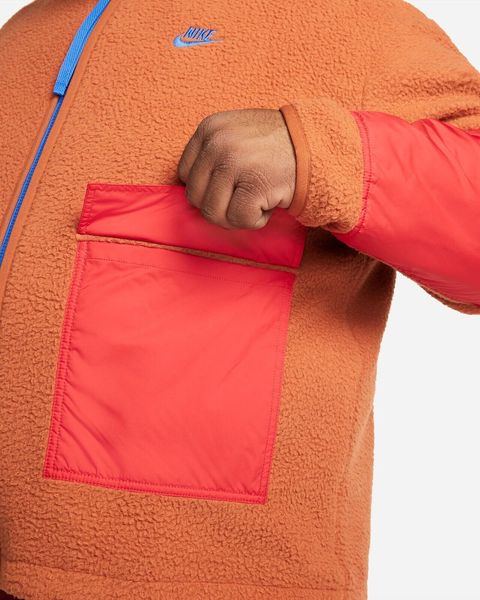 Куртка мужская Nike Mens Fleece Full-Zip Jacket Orange (DD5021-246), L, WHS, 1-2 дня