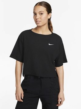 Футболка жіноча Nike Nsw Rib Jrsy Ss Top (DV7870-010), L, WHS, 30% - 40%, 1-2 дні