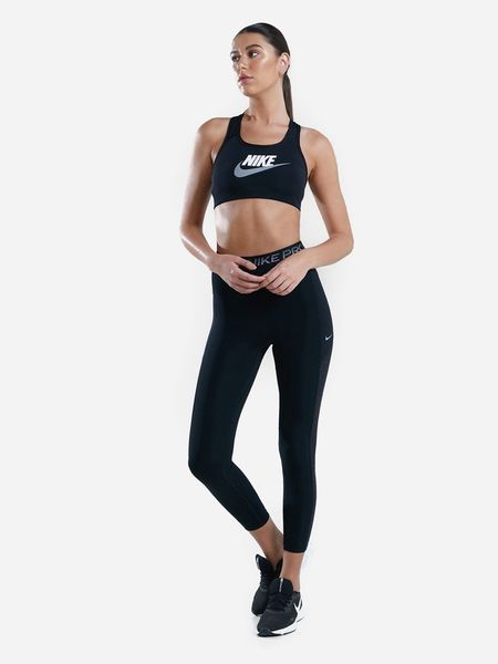 Спортивний топ жіночий Nike W Nk Df Swsh Cb Futura Gx Bra (DM0579-010), L, WHS, 30% - 40%, 1-2 дні