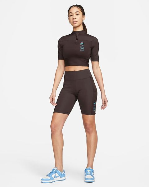 Шорты женские Nike Sportswear Mid-Rise Ribbed Biker Shorts (FJ4876-220), L, WHS, 40% - 50%, 1-2 дня