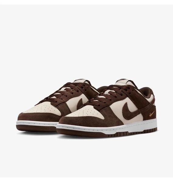 Кросівки жіночі Nike Dunk Low Orewood Mini Swoosh Brown/White (IO4244-102), 36.5, OFC, 10% - 20%, 1-2 дні