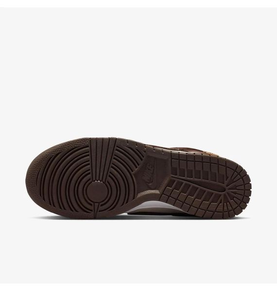 Кросівки жіночі Nike Dunk Low Orewood Mini Swoosh Brown/White (IO4244-102), 36.5, OFC, 10% - 20%, 1-2 дні