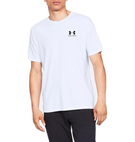 Футболка чоловіча Under Armour Sportstyle Left Chest (1326799-100), SM, OFC, 40% - 50%, 1-2 дні
