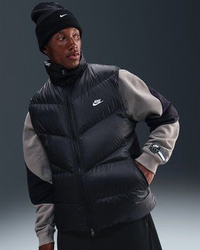 Жилетка чоловіча Nike Windrunner Statement Down Gilet (HV1480-010), L, OFC, 40% - 50%, 1-2 дні