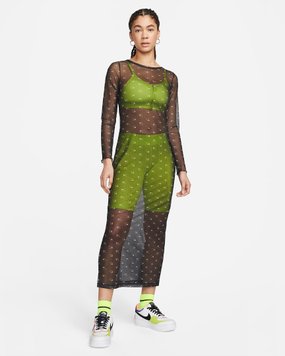 Плаття жіноче Nike Air Women's Printed Mesh Long-Sleeve Dress (DV8249-010), L, WHS, 40% - 50%, 1-2 дні