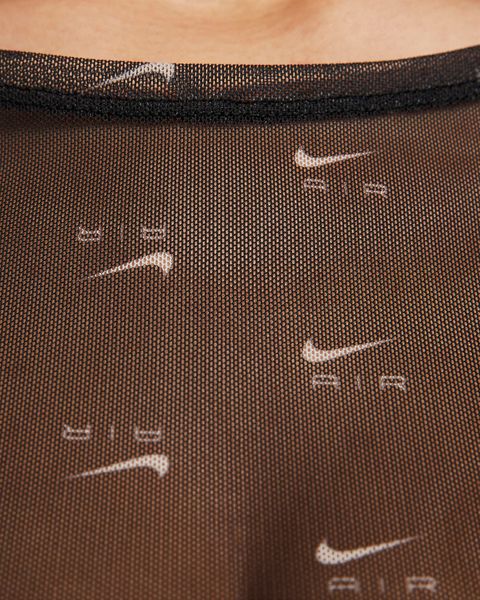 Nike Air Women's Printed Mesh Long-Sleeve Dress (DV8249-010), L, WHS, 40% - 50%, 1-2 дні