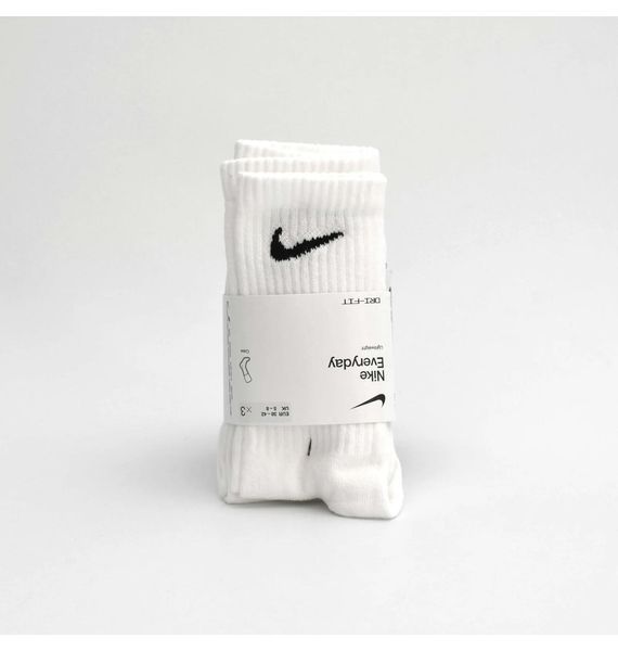 Шкарпетки Nike U Nk Everyday Ltwt Crew 3Pr (SX7676-100), 38-42, OFC, 30% - 40%, 1-2 дні