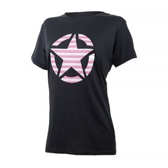 Футболка женская Jeep T-Shirt Oversize Star Striped Print Turn (O102613-B000), M, WHS, 1-2 дня
