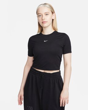 Футболка женская Nike Sportswear Essential Slim-Fit Crop T-Shirt (FB2873-010), L, WHS, > 50%, 1-2 дня