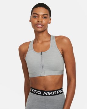 Спортивный топ женской Nike Women’S Medium-Support Padded Zip-Front Sports Bra (DD1205-073), XS, WHS, 10% - 20%, 1-2 дня