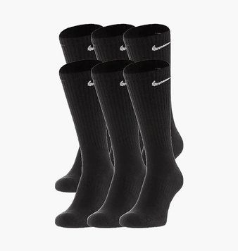Шкарпетки Nike U Nk Everyday Cush Crew 6Pr-Bd (SX7666-010), 42-46, OFC, 30% - 40%, 1-2 дні