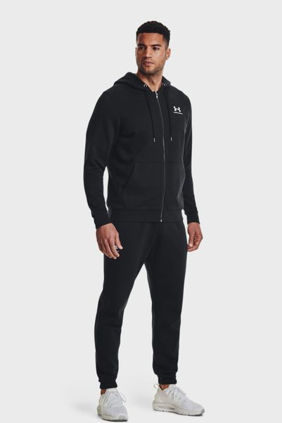 Кофта чоловіча Under Armour Essential Fleece Fz Hood-Blk Black (1373881-001), LG, OFC, 40% - 50%, 1-2 дні