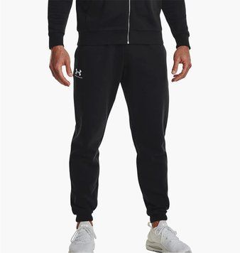 Брюки чоловічі Under Armour Essential Fleece Jogger (1373882-001), LG, OFC, > 50%, 1-2 дні
