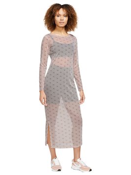 Плаття жіноче Nike Summer Evening Long Sleeve Midi Dress Gray Print (DV8249-292), L, WHS, 40% - 50%, 1-2 дні