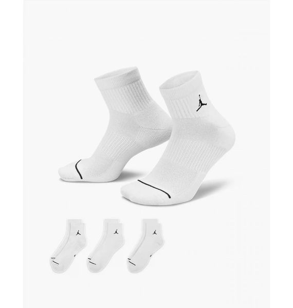 Шкарпетки Nike U J Ed Cush Poly Ankle 3Pr 144 (DX9655-100), 38-42, OFC, 30% - 40%, 1-2 дні