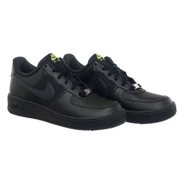 Кроссовки женские Nike Ir Force 1 Low Crater Gs Triple Black (DH8695-001), 38.5, OFC, > 50%, 1-2 дня