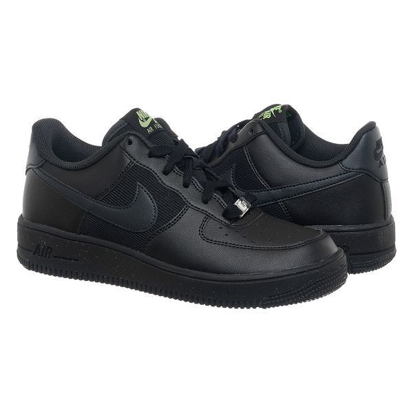 Кроссовки женские Nike Ir Force 1 Low Crater Gs Triple Black (DH8695-001), 38.5, OFC, > 50%, 1-2 дня