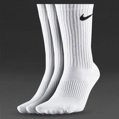 Шкарпетки Nike Lightweight Crew 3-Pack White (SX4704-101), 38-42, WHS, 20% - 30%, 1-2 дні