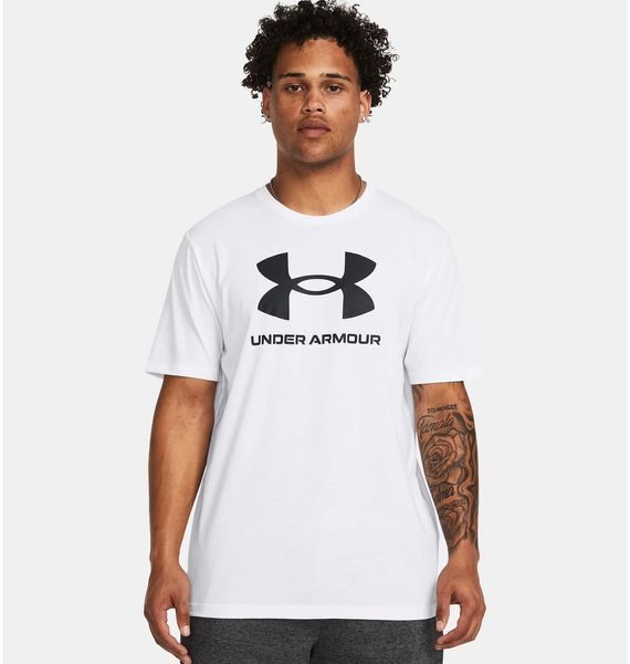 Футболка чоловіча Under Armour Sportstyle Logo Tshirt (1382911-100), LG, OFC, 40% - 50%, 1-2 дні