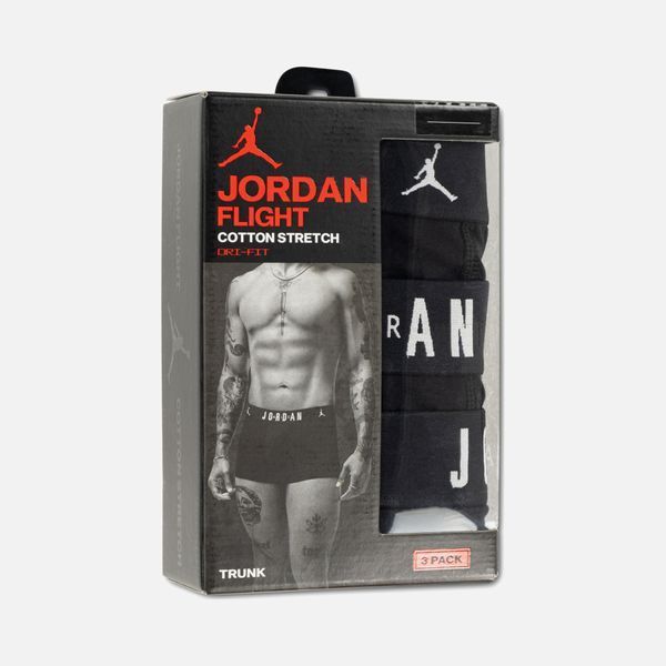 Трусы-боксерки мужские Jordan Jhm Mens 3 Pk Flight Cotton Tru Boxer (JM0891-023), L, OFC, 1-2 дня