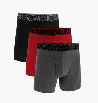 Труси-боксерки чоловічі Under Armour Ua Performance Cotton - Solid 6 3Pk (1383889-025), LG, OFC, 10% - 20%, 1-2 дні