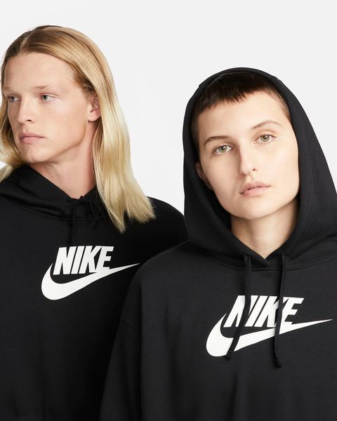 Кофта унісекс Nike Sportswear Club Fleece Oversized Crop Graphic Hoodie (DQ5850-010), M, WHS, 10% - 20%, 1-2 дні