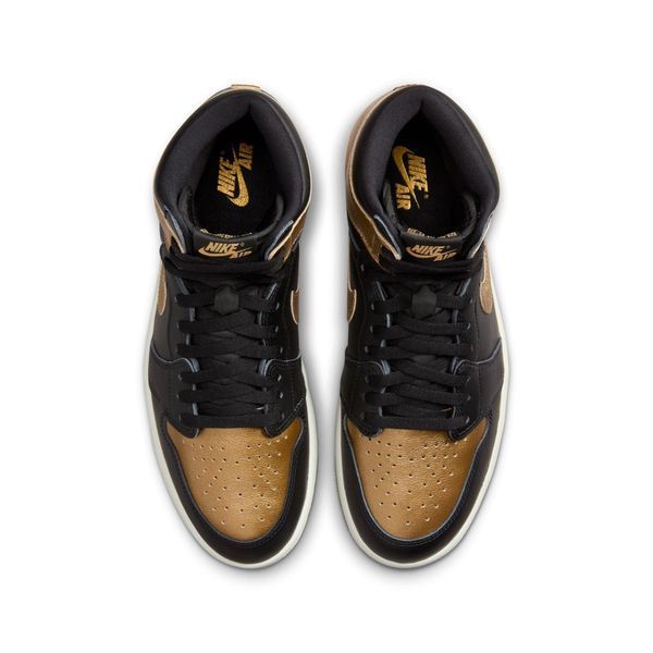 Кросівки чоловічі Jordan 1 Retro High Og "Black And Gold" (DZ5485-071), 41, WHS, 1-2 дні