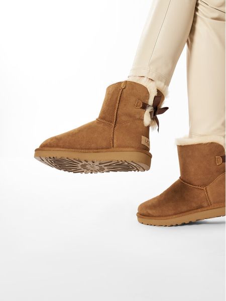 Ботинки женские Ugg Mini Bailey Bow Ii Brown (1016501-CHE), 38, WHS, 1-2 дня