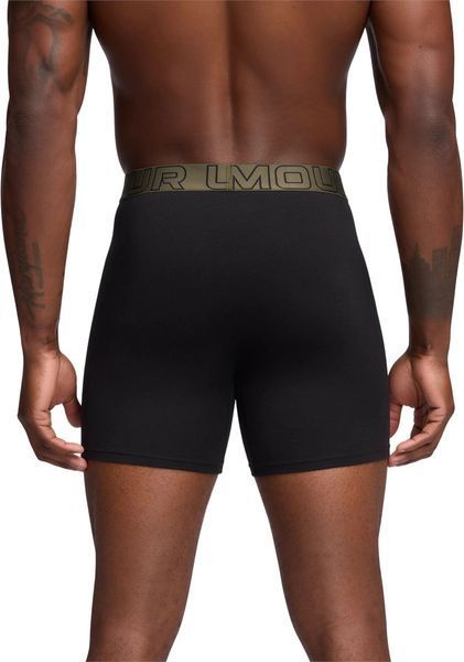 Трусы-боксерки мужские Under Armour Performance Cotton - Solid 6 3Pk (1383889-005), 2XL, OFC, 1-2 дня